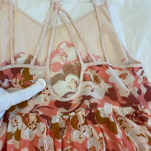 Free People Size XS Top Floral Bohemian - Picture 10 of 11